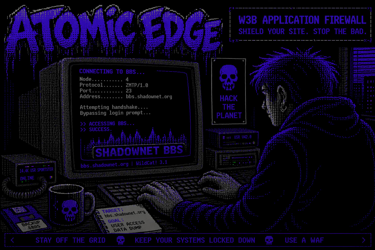 Hacker using a malicious code scanner on their WordPress site